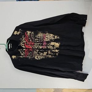 International Male XL long sleeve collared shirt casual button down